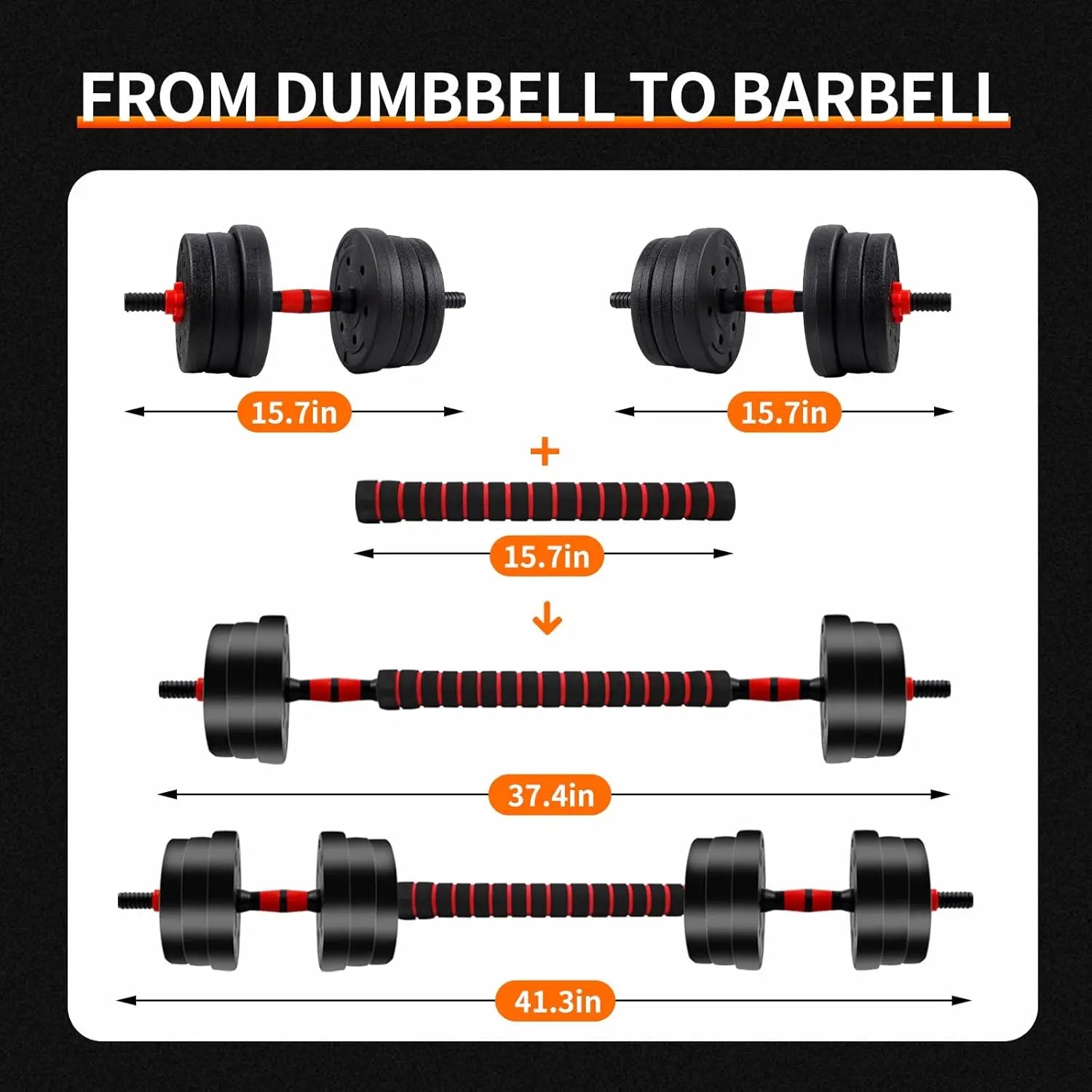 Adjustable dumbbell set