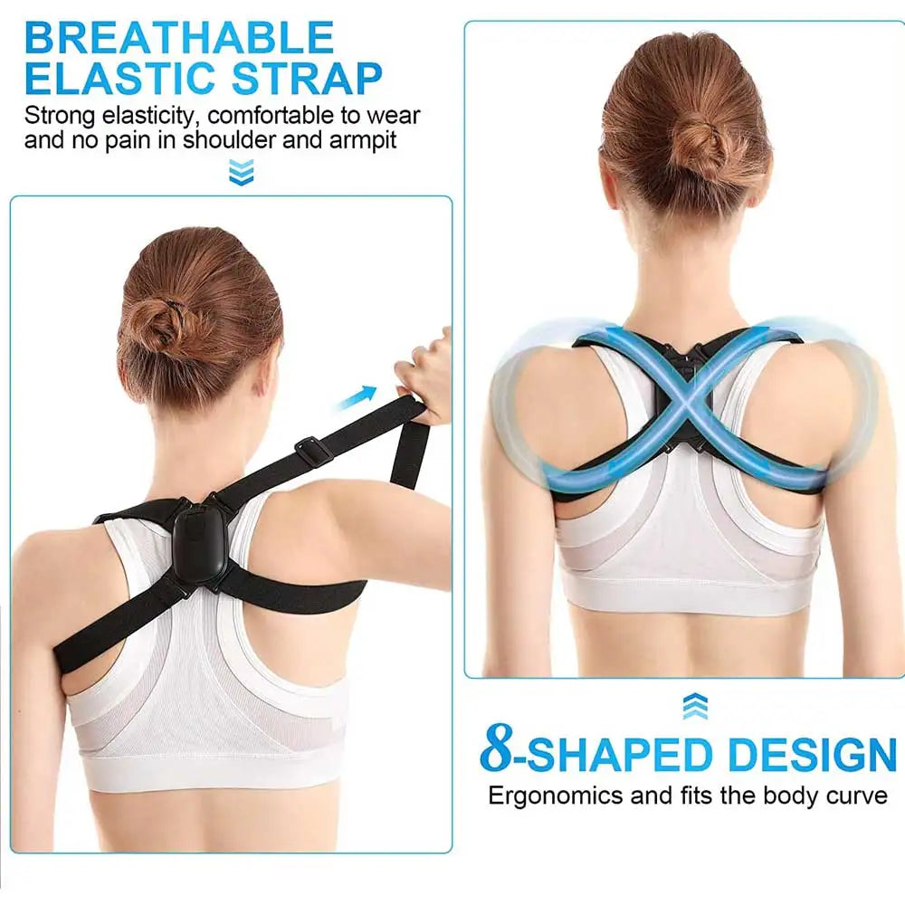 Smart Posture Corrector with LED Feedback
