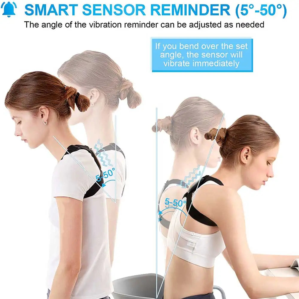 Smart Posture Corrector with LED Feedback