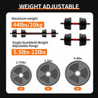 Adjustable dumbbell set