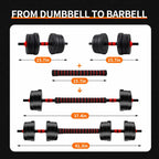 Adjustable dumbbell set