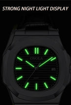 Men's Business Leather Waterproof Watch