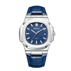 Men's Business Leather Waterproof Watch