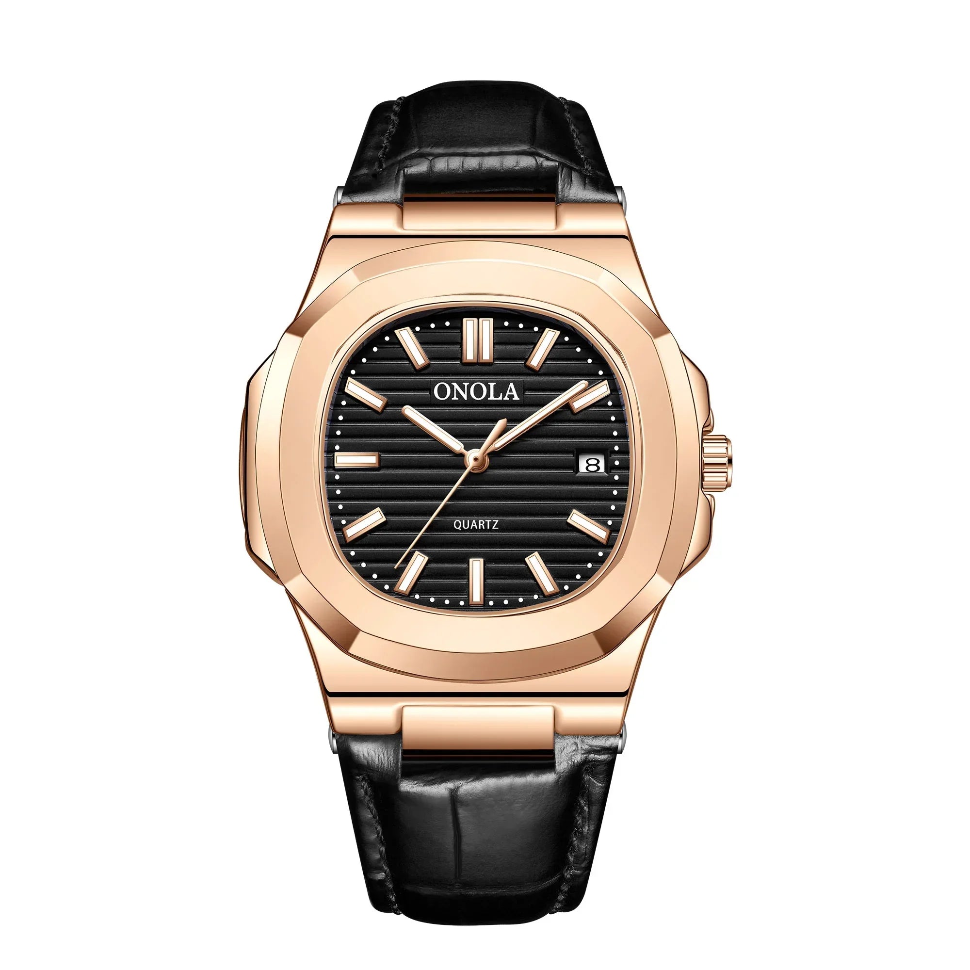 Men's Business Leather Waterproof Watch