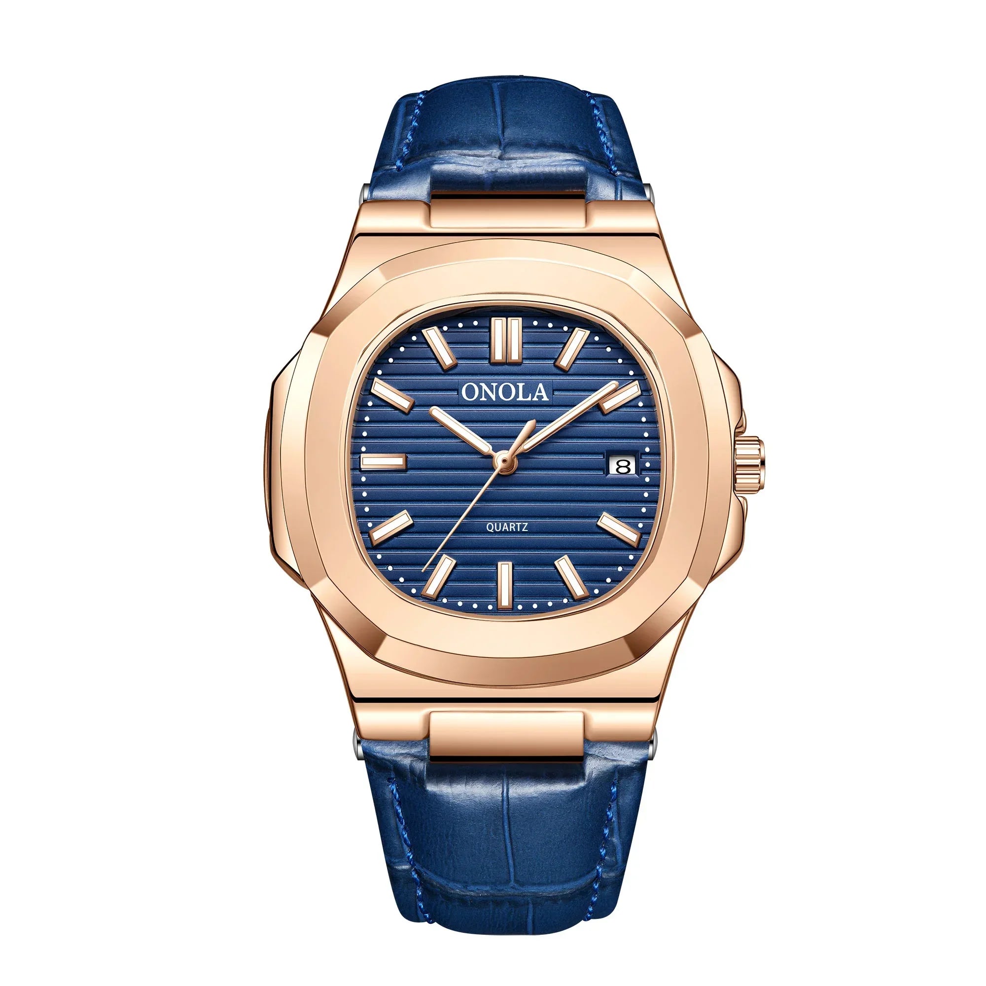Men's Business Leather Waterproof Watch