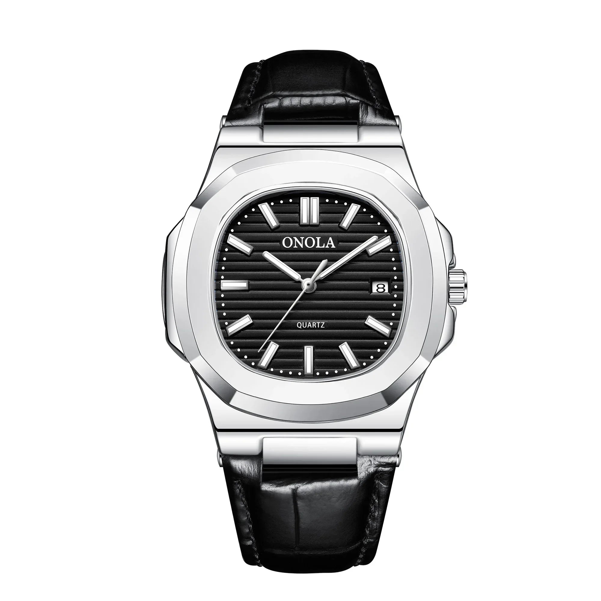 Men's Business Leather Waterproof Watch